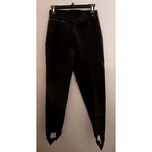 Vintage Obermeyer Women's Ski Pants with Stirrups, Size 8, Wool Blend